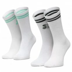 2 Pairs Of Women's High Socks SPRANDI - ACCCS-SS22-116DSTC-eco R.OS White White