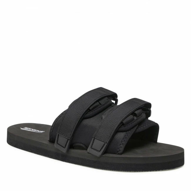 Clogs And Mules Slides SPRANDI - M033-1 Black Black 1 Clogs And Mules Slides SPRANDI - M033-1 Black Black