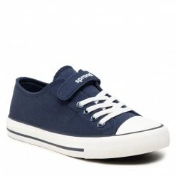 Velcro Sneakers SPRANDI - CP40-51-1 Cobalt Blue Navy Blue